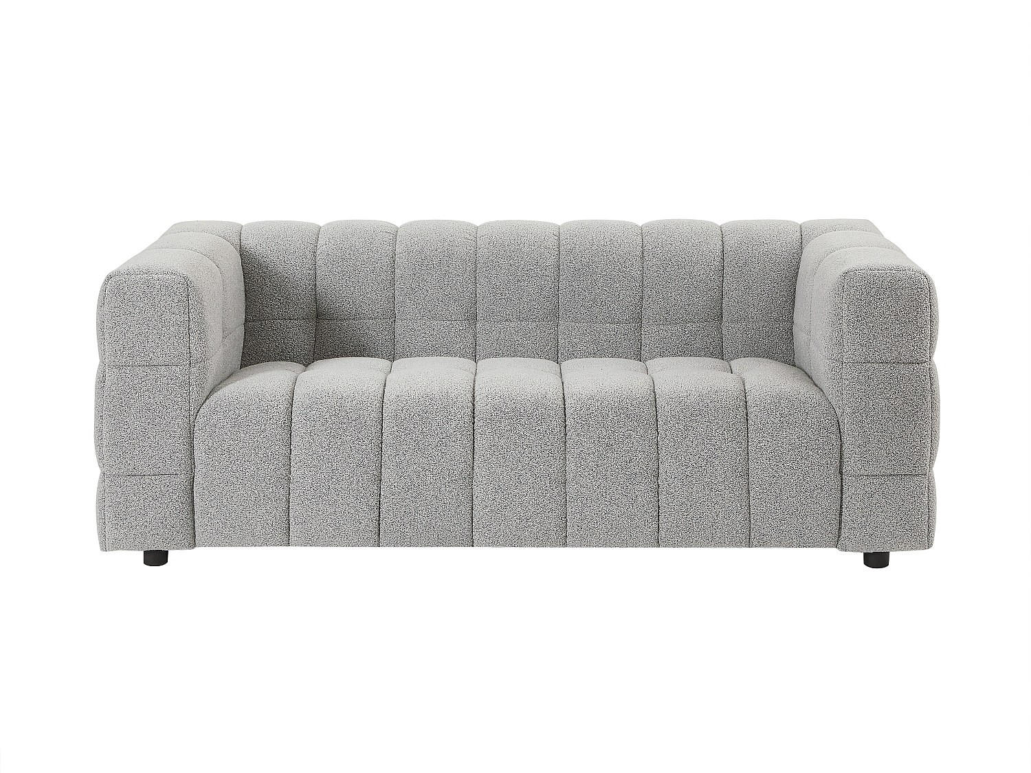 SOFA - 2 Personen - stoff - hellgrau Lerici - Hellgrau, Holz/Textil (189/72/89cm) - Vente-Unique