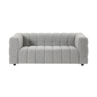 SOFA - 2 Personen - stoff - hellgrau Lerici - Hellgrau, Holz/Textil (189/72/89cm) - Vente-Unique