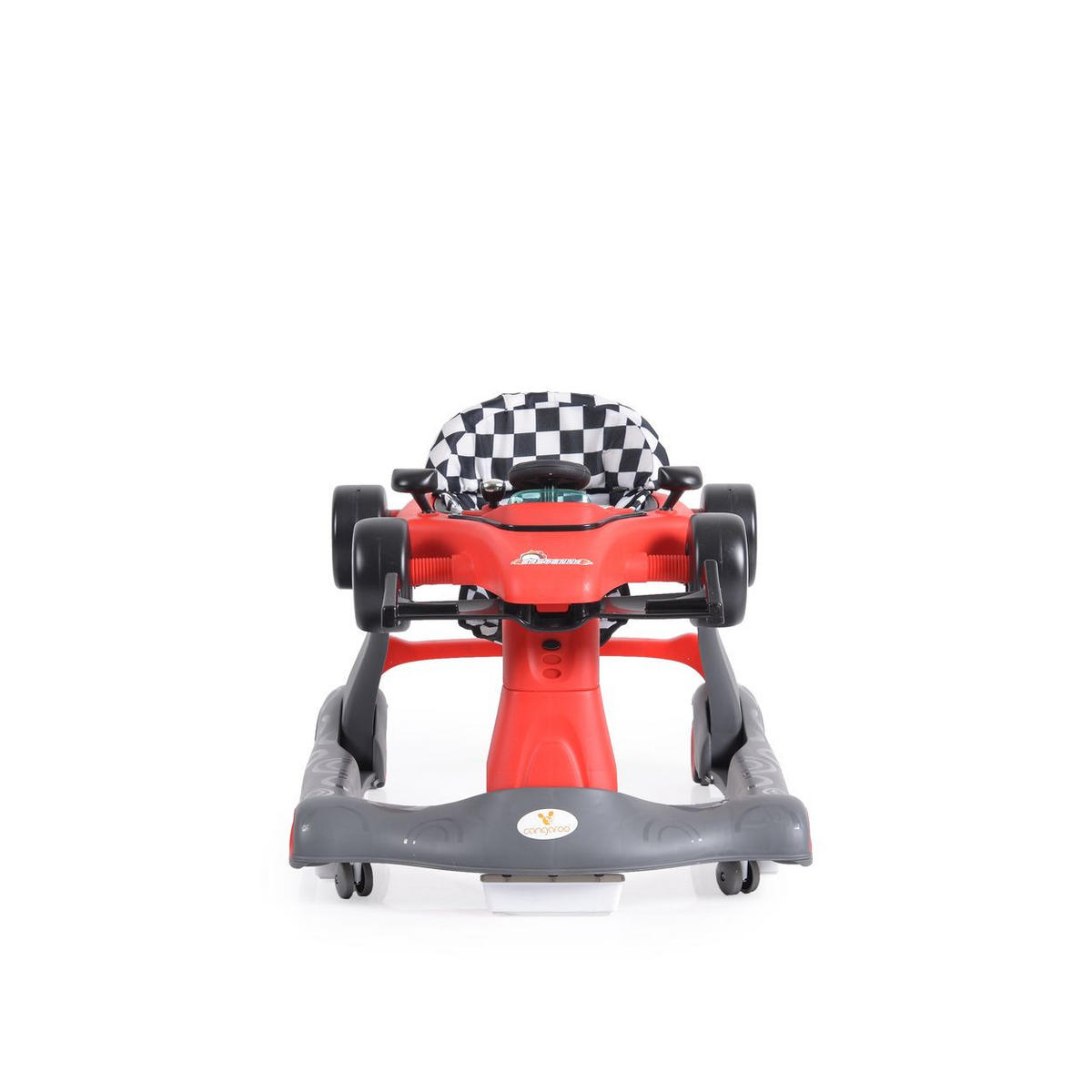 LAUFHILFE Daytonna 2 in 1 rot Lauflernwagen, höhenverstellbar, Musik - Rot, Kunststoff (64/65/70cm) - Cangaroo