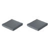 SITZKISSEN Rippe 73/73 cm 2er-Set - Grau, Textil (73/8/73cm) - Madison