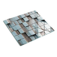 GLASPLATTE 60x52 cm Würfel - Grau, Glas (60/0.4/52cm) - TULUP