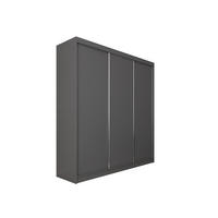 SCHWEBETÜRENSCHRANK SOFIA 180/216/61 cm 3-türig Grau - Grau, Holzwerkstoff (180/216/61cm) - MASSENO