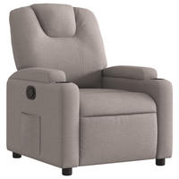 RELAXSESSEL Taupe Stoff - Taupe, Textil (88/97/74cm) - vidaXL