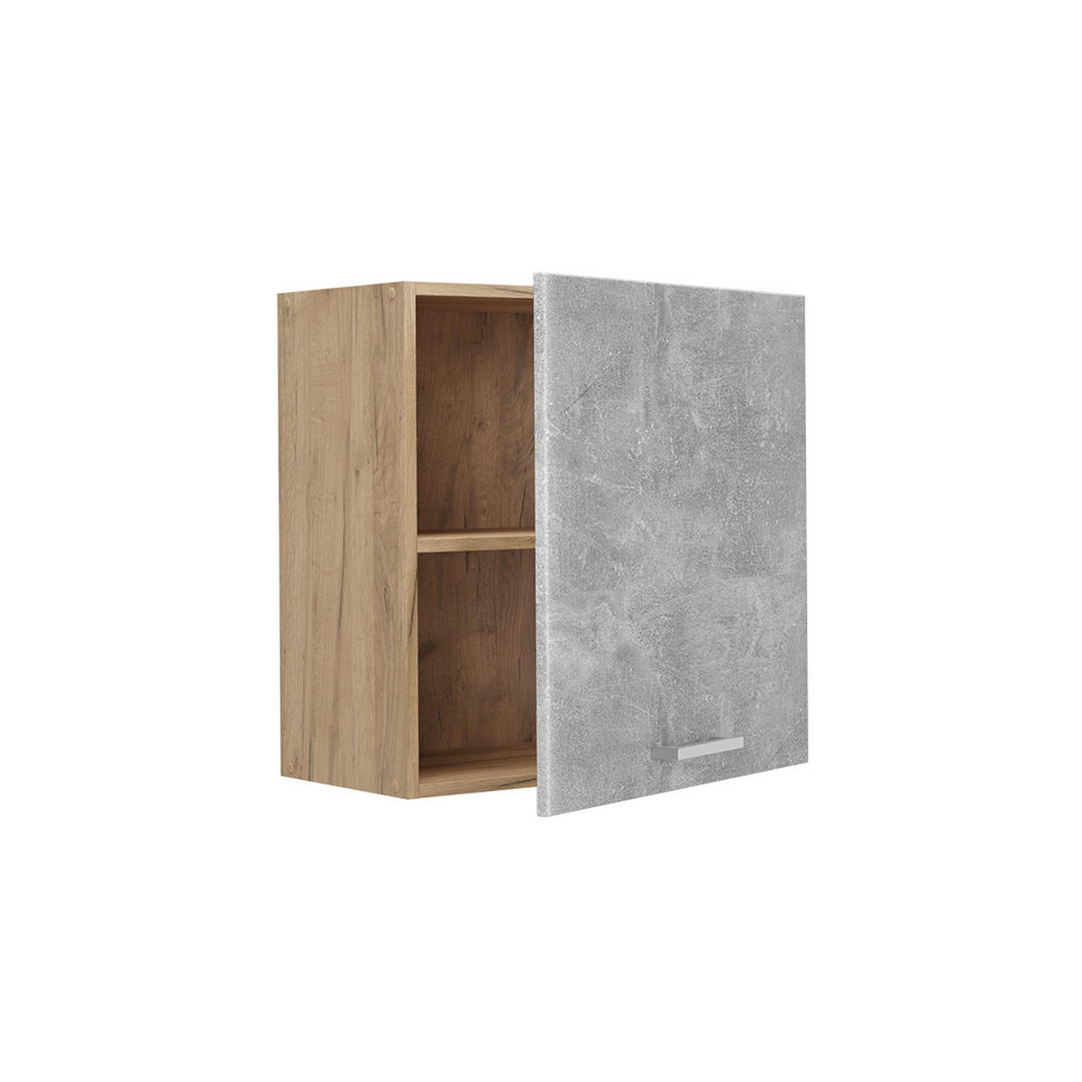 HÄNGESCHRANK R-Line, Beton/Goldkraft Eiche, 60 cm mit 1 Tür - Honigeiche/Grau, Holzwerkstoff (60/60/31cm) - Vicco