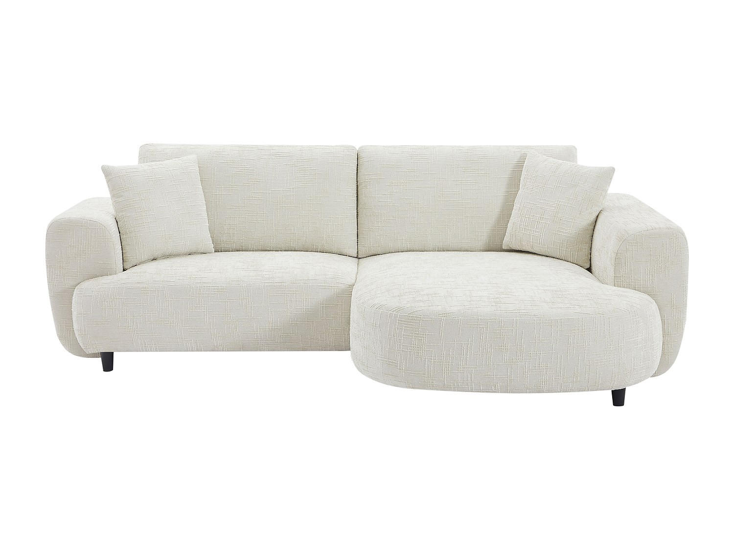 SOFA ohne Schlafmöglichkeit - 4 Personen - Stoff - Beige - - Beige, Textil (250/84/154cm) - Vente-Unique