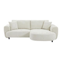 SOFA ohne Schlafmöglichkeit - 4 Personen - Stoff - Beige - - Beige, Textil (250/84/154cm) - Vente-Unique