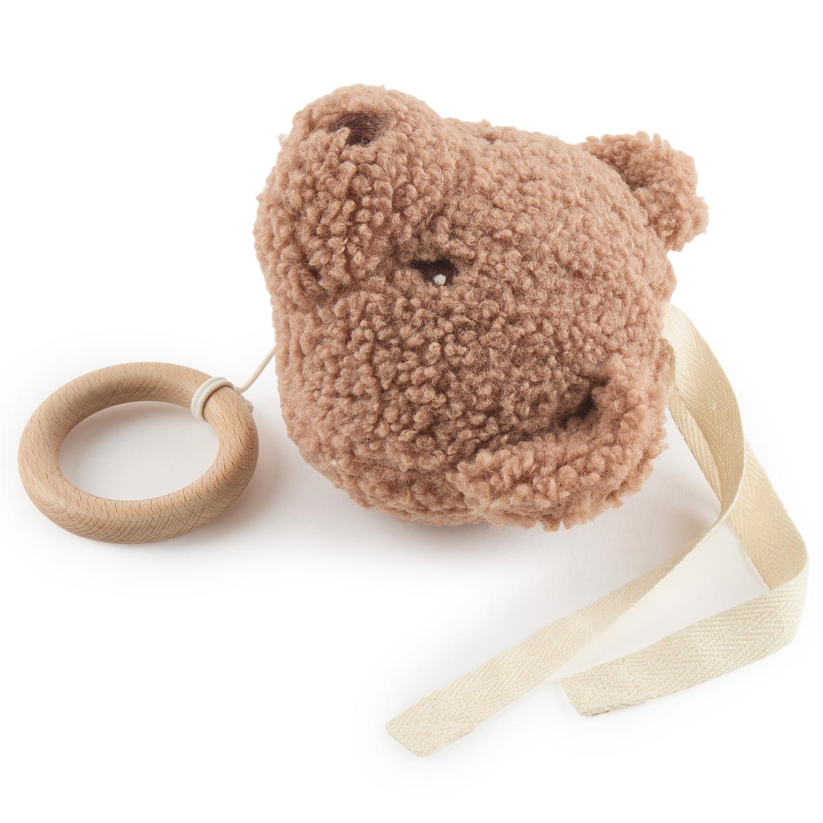 MUSIKSPIELUHR Bär - ab Geburt - Braun, Textil (16/30cm) - Bieco Spielwaren