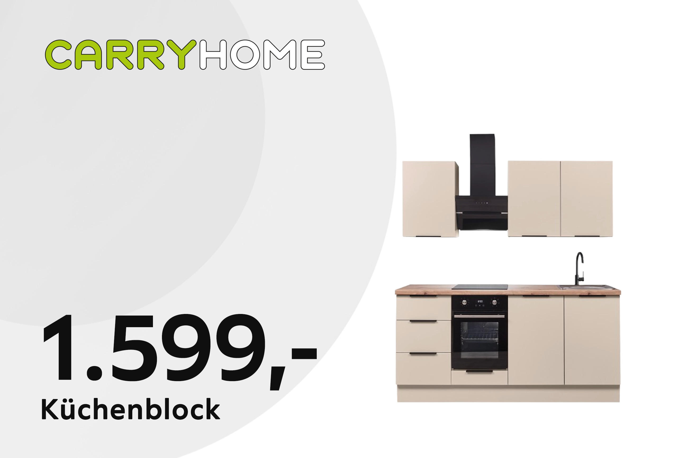 CARRYHOME Küchenblock 1.599,-; Produkt-Freisteller