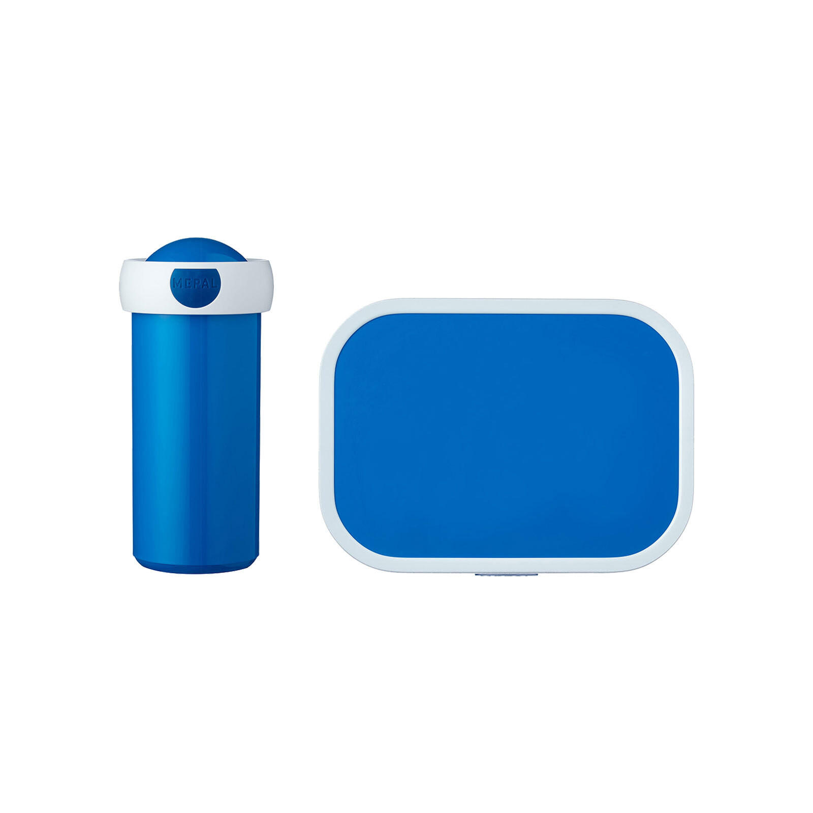 BROTDOSE + VERSCHLUSSBECHER Campus blau 300 ml + 700 ml 2er Set - Blau, Kunststoff (7.5/18.8/20.5cm) - Mepal