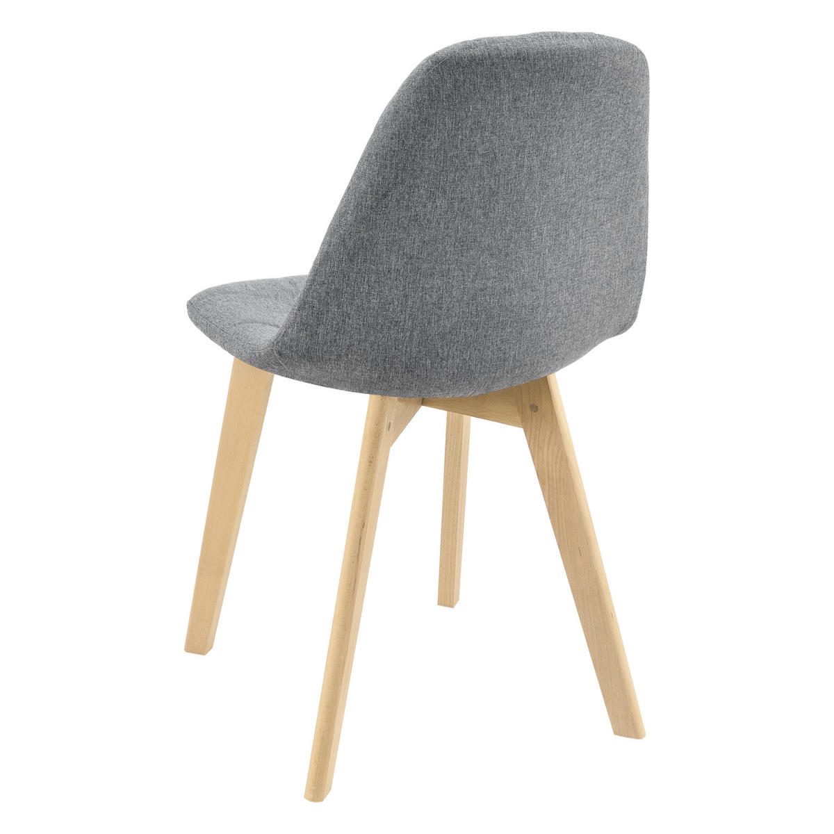ESSZIMMERSTUHL Kopparberg 4er-Set - Hellgrau, Textil (53/86/47cm) - [en.casa]