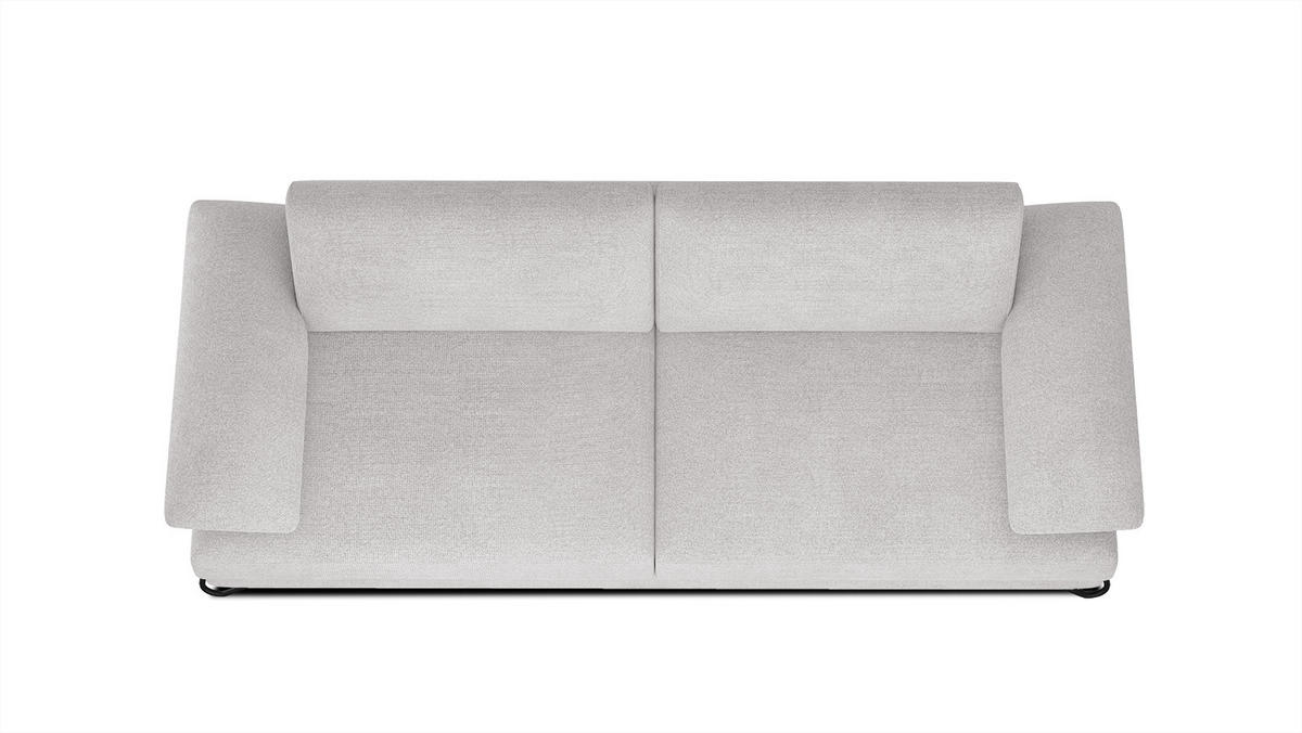 SOFA LORI 3-Sitzer, creme - Creme/Schwarz, Holzwerkstoff/Textil (245/87/96cm) - Courtois Laville