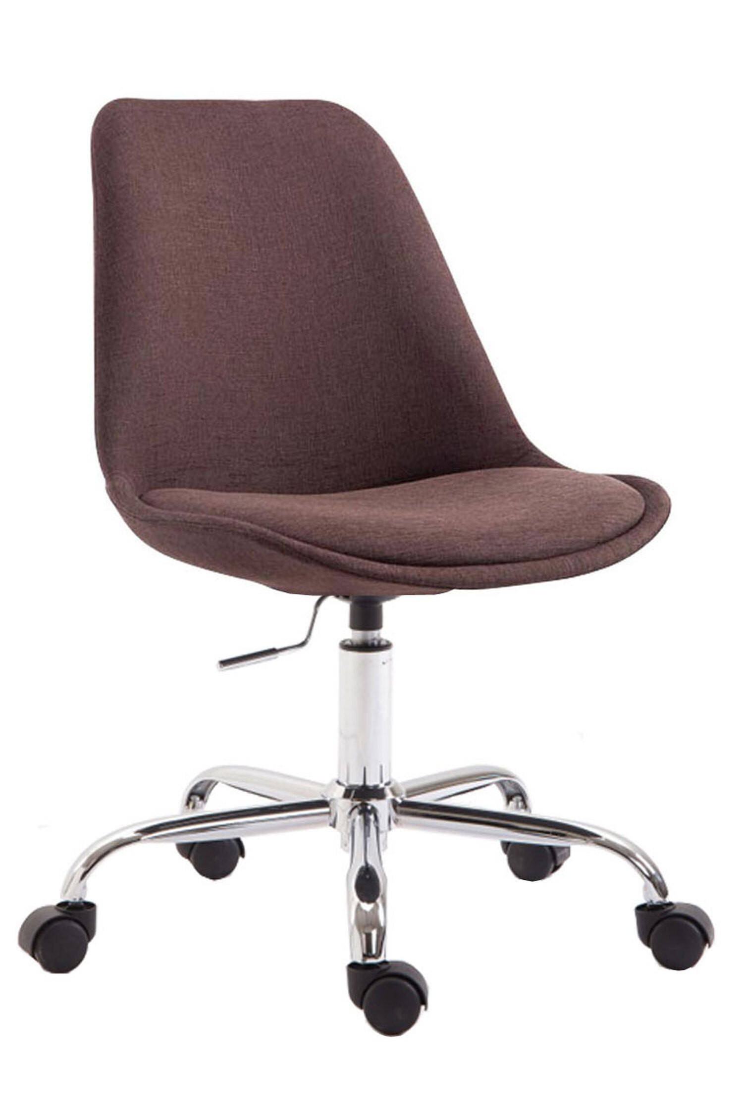 BÜROSTUHL Toulon, Stoff Braun - Braun, Textil/Metall (48/52/54cm) - TPFLiving