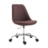 BÜROSTUHL Toulon, Stoff Braun - Braun, Textil/Metall (48/52/54cm) - TPFLiving