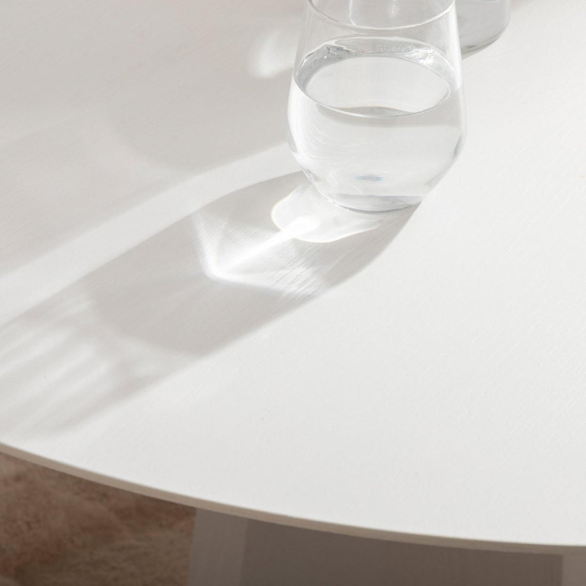 ESSTISCH Olivier Weiß 120 cm x 76 cm - Weiß, Holzwerkstoff (120/120/76cm)