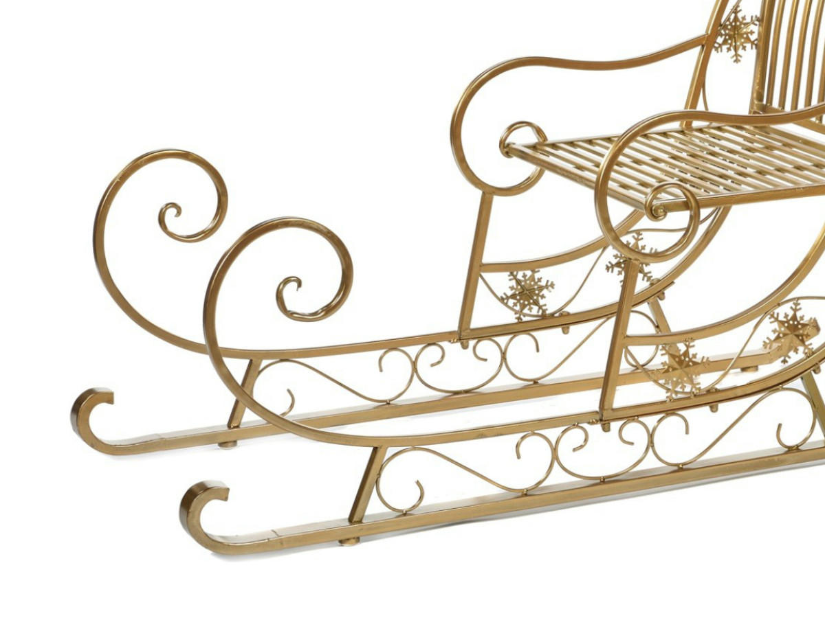 XXL-SCHLITTEN gold 149 cm - Goldfarben, Metall (200/149/149cm) - LAALU