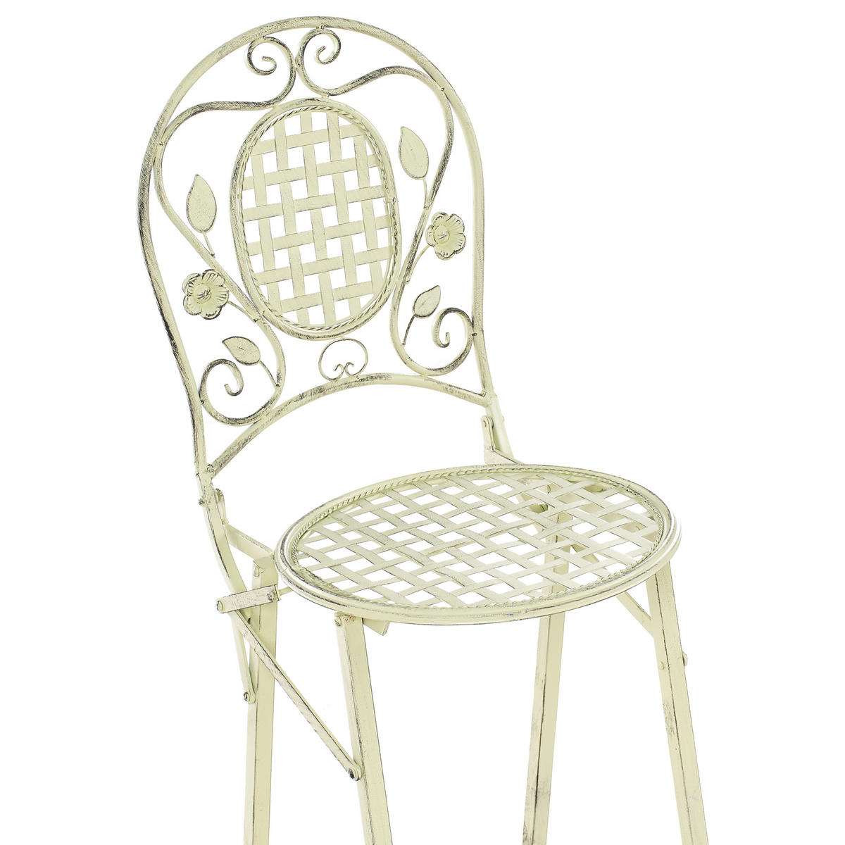 GARTENSTUHL 2er-Set Hellgrün Bivio - Hellgrün, Metall (42/121/45cm) - Beliani