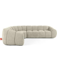 ECKSOFA LINKS FLAVA, Ecru - Ecru, Holz/Holzwerkstoff (310/230cm) - KONSIMO®