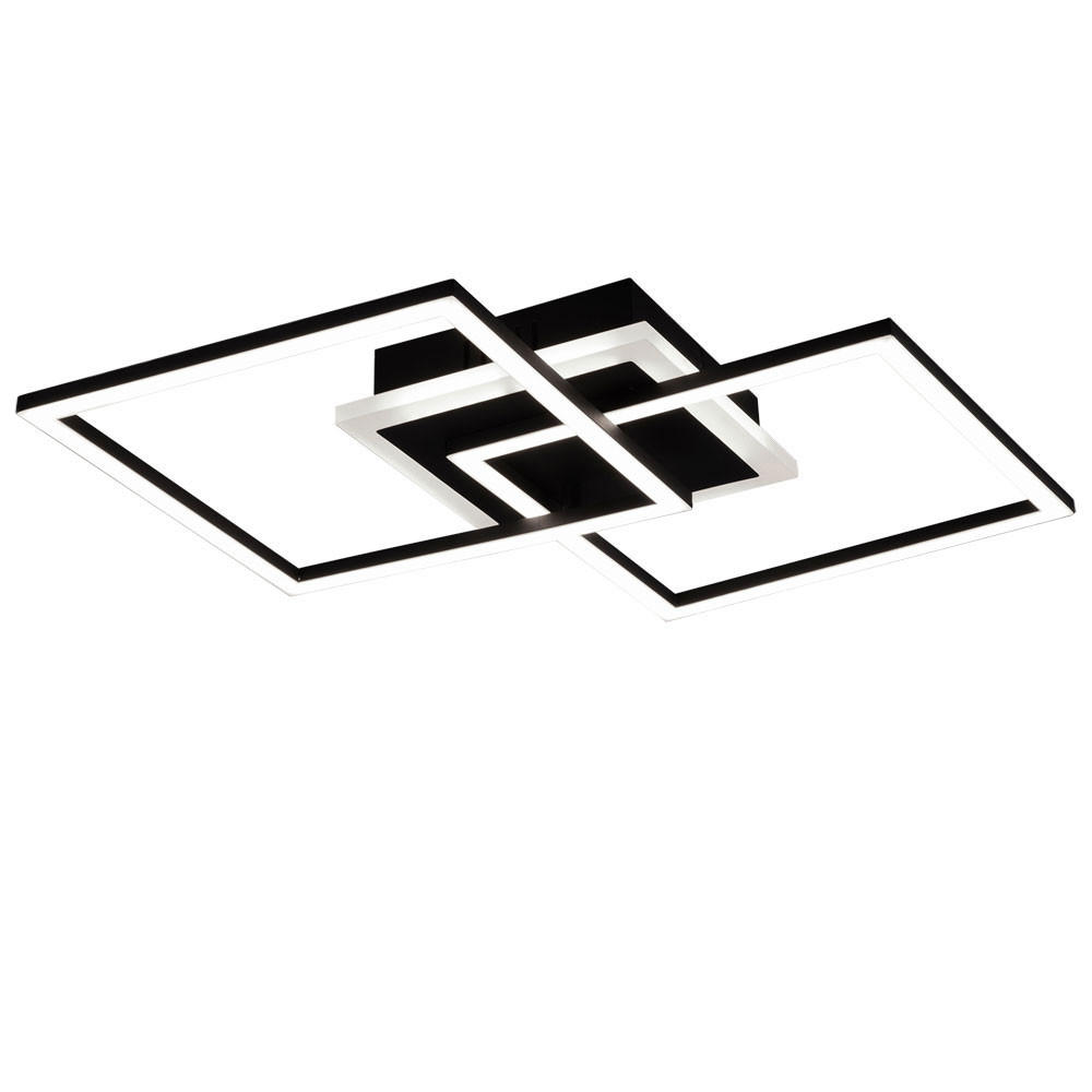 LED DECKENLEUCHTE Venida Schwarz Metall - Schwarz, Metall (35/57/7cm)