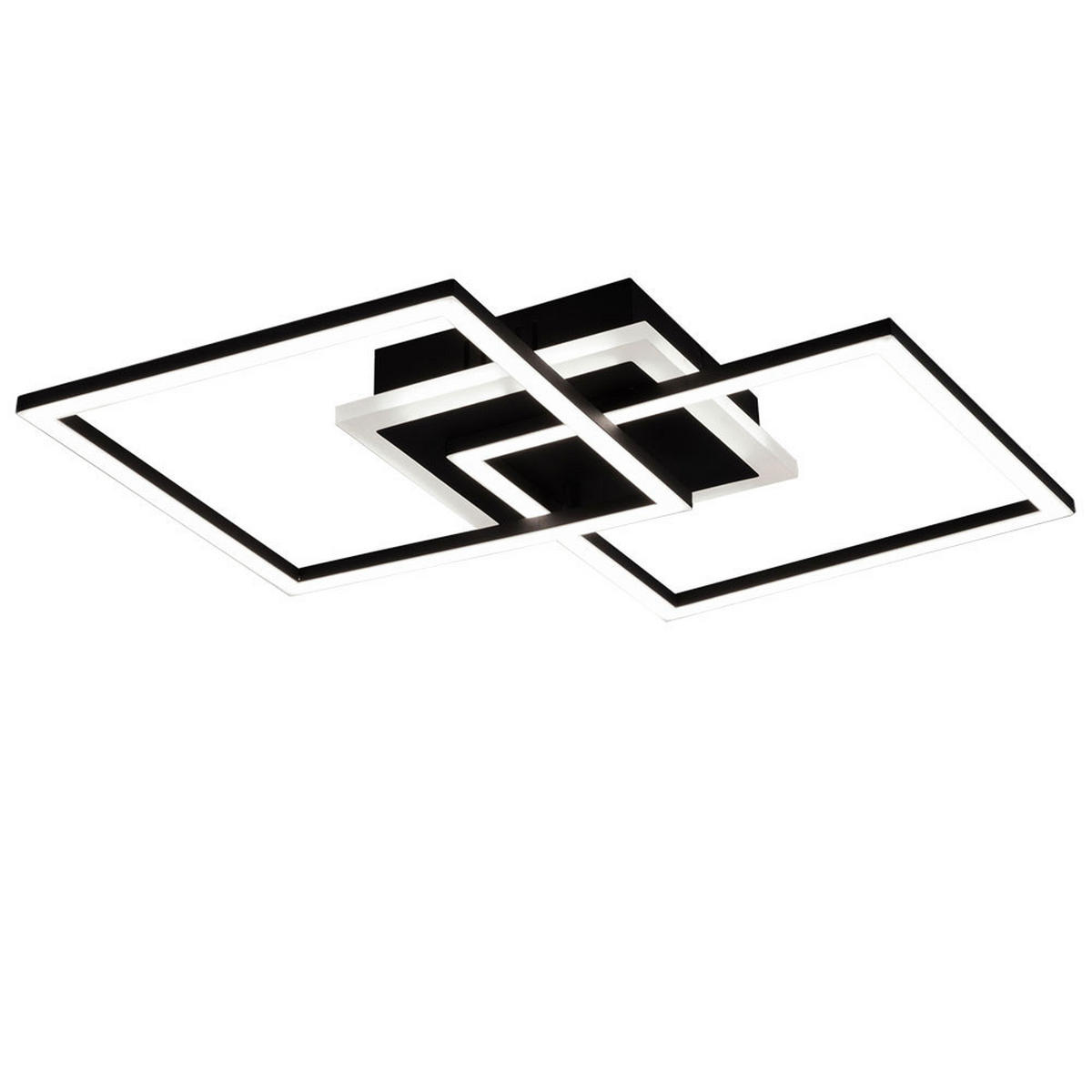 LED DECKENLEUCHTE Venida Schwarz Metall - Schwarz, Metall (35/57/7cm)