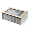 TEEBOX Sadie Weiß 25/18/8 cm Holz - Weiß, Holz (18/8/25cm) - Mondex
