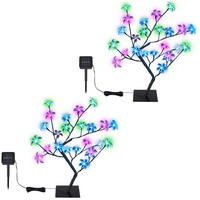 LED AUSSENLEUCHTE Metall Schwarz 2er Set - Schwarz, Metall (134/134/62cm) - Globo Lighting