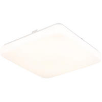 DECKENLEUCHTE DONTE Metall Weiß matt LED Aufbau - Weiß, Metall (27/27/5.5cm) - Globo Lighting
