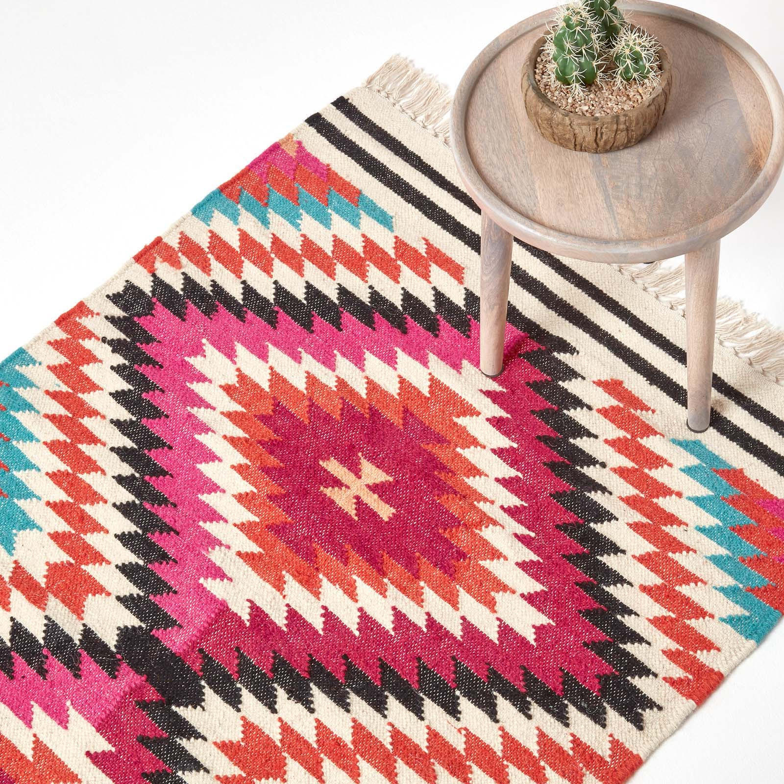 KELIM-TEPPICH Manila handgewebt 120/170 cm - Multicolor, Textil (120/170cm) - Homescapes