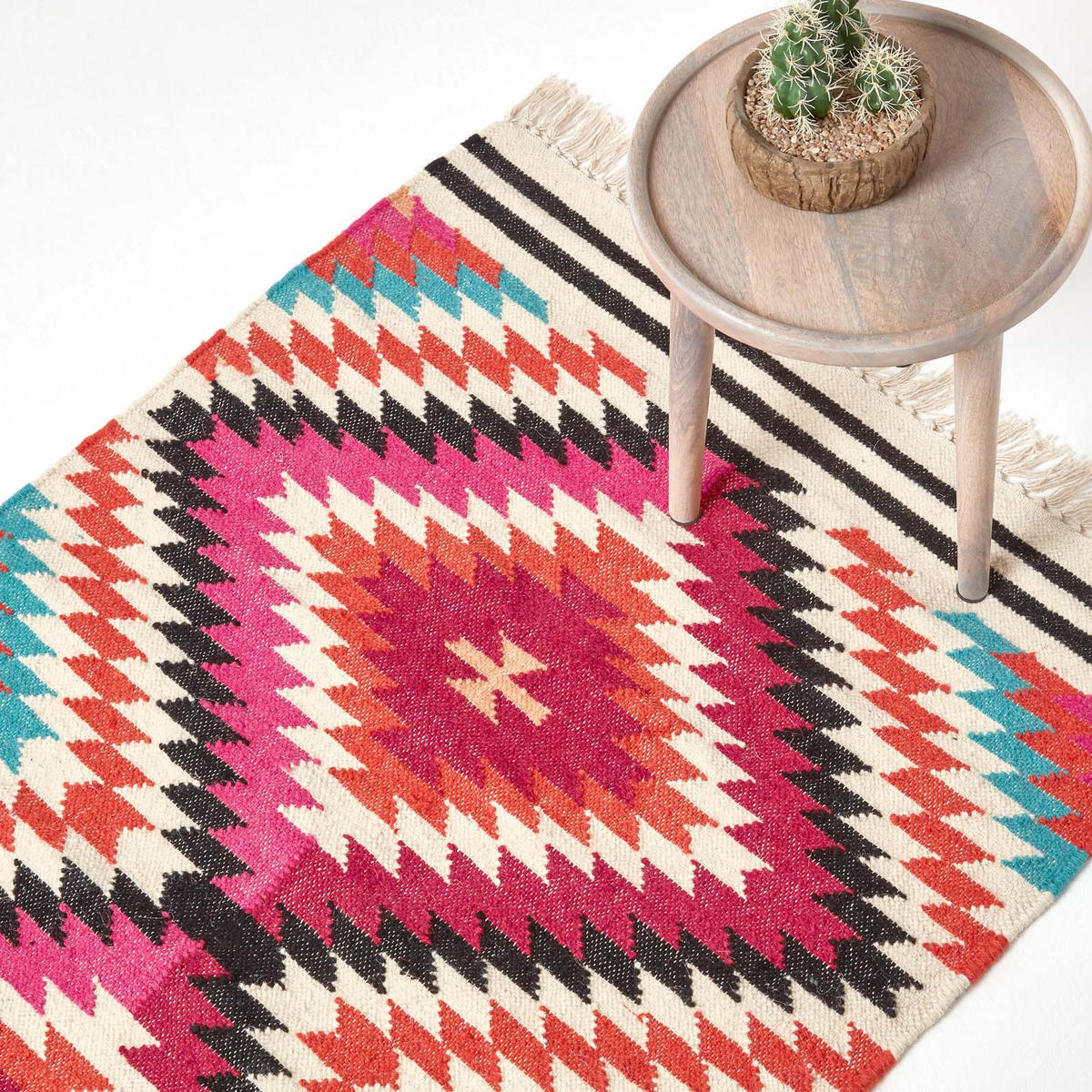 KELIM-TEPPICH Manila handgewebt 160/230 cm - Multicolor, Textil (160/230cm) - Homescapes