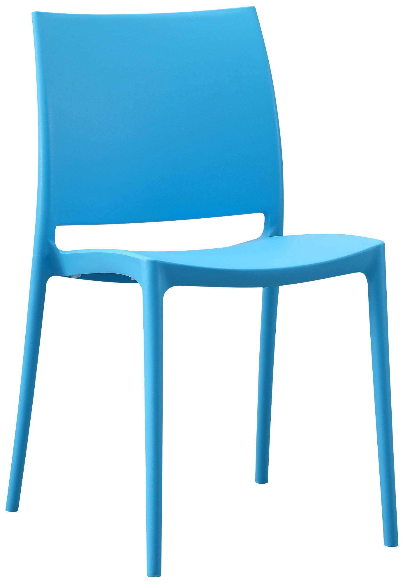 GARTENSTUHL Kunststoff Blau - Blau, Kunststoff (42/81/49cm) - CLP