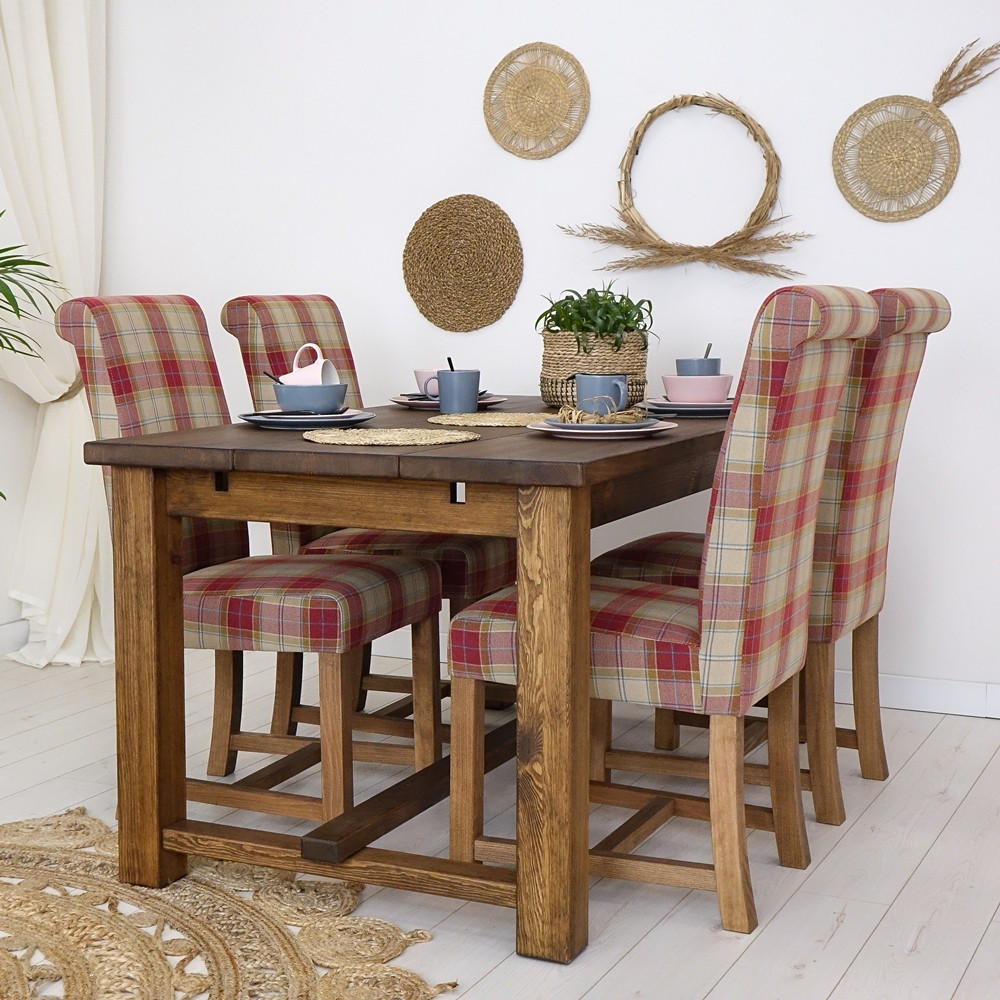ESSTISCH aus Massivholz 160 cm Rustyk 3 - Dunkelbraun, Holz (160/90/78cm) - Seart