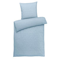 DAMAST-BETTWÄSCHE 155x220 Mako Brokat Bettbezug Ornamente Muster Blau - Made in Germany - Hellblau, Textil (155/220cm) - Carpe Sonno