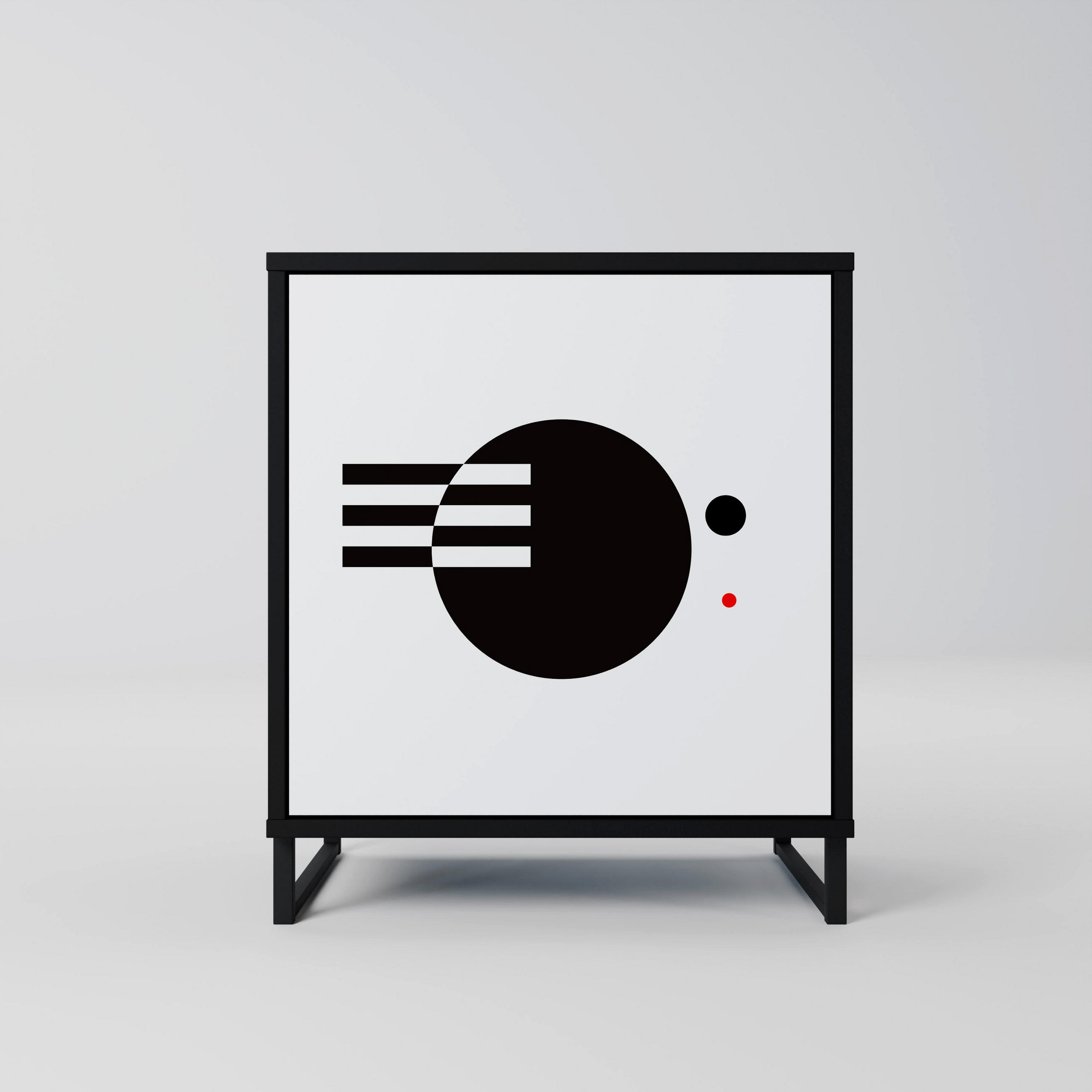 SpaceRebels Sideboard Schwarz 57.5x67.5x42 cm