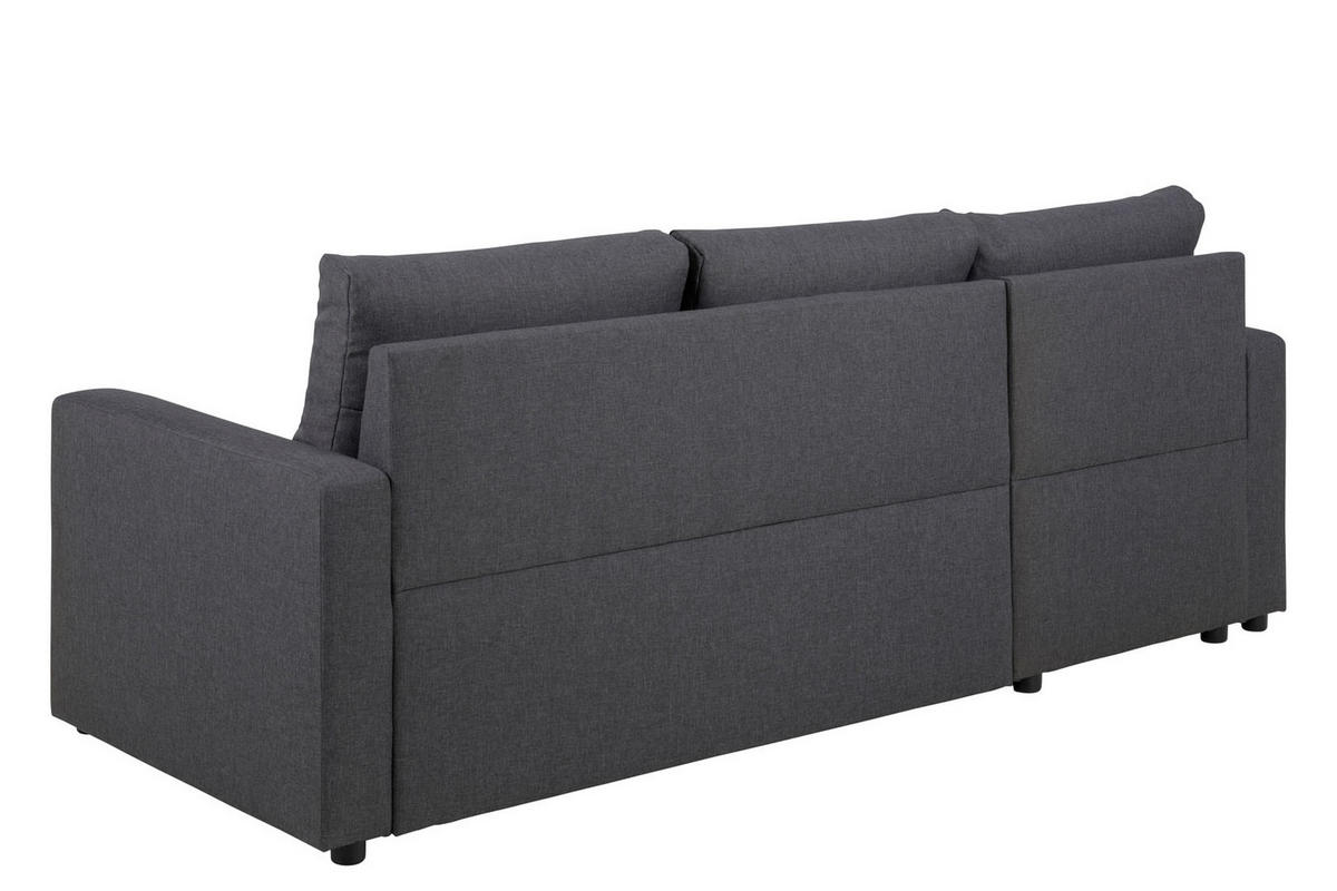 SCHLAFSOFA grau - Dunkelgrau, Holzwerkstoff (218/155cm) - ebuy24
