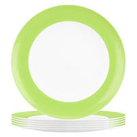 SPEISETELLER Liberty Pure Colors Lime Green ø 27 cm 6er Set - Grün, Keramik (27.3cm) - Seltmann Weiden