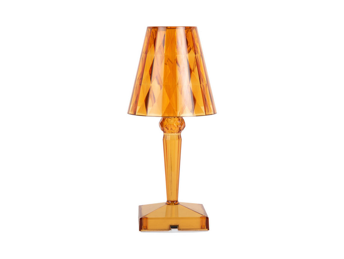 TISCHLAMPE Gem 10/10/25 cm - Gelb, Kunststoff (10/10/25cm) - Leitmotiv