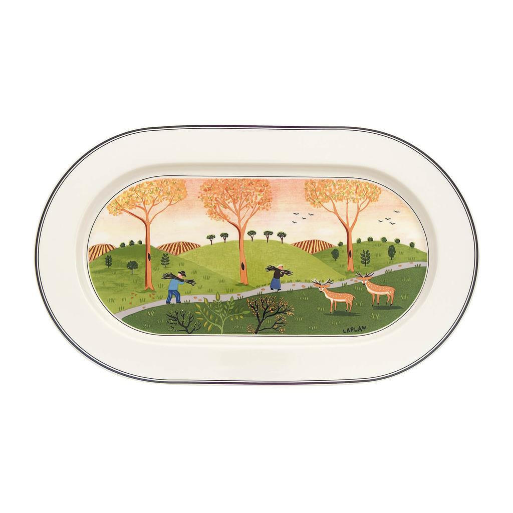 PLATTE OVAL Design Naif bunt 34 x 24 cm - Multicolor, Keramik (23.5/1.8/34cm) - Villeroy & Boch