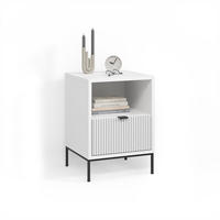 NACHTTISCH Aterno Weiß mit 1 Schublade - Weiß, Holzwerkstoff (40/55/38.1cm) - Livinity®