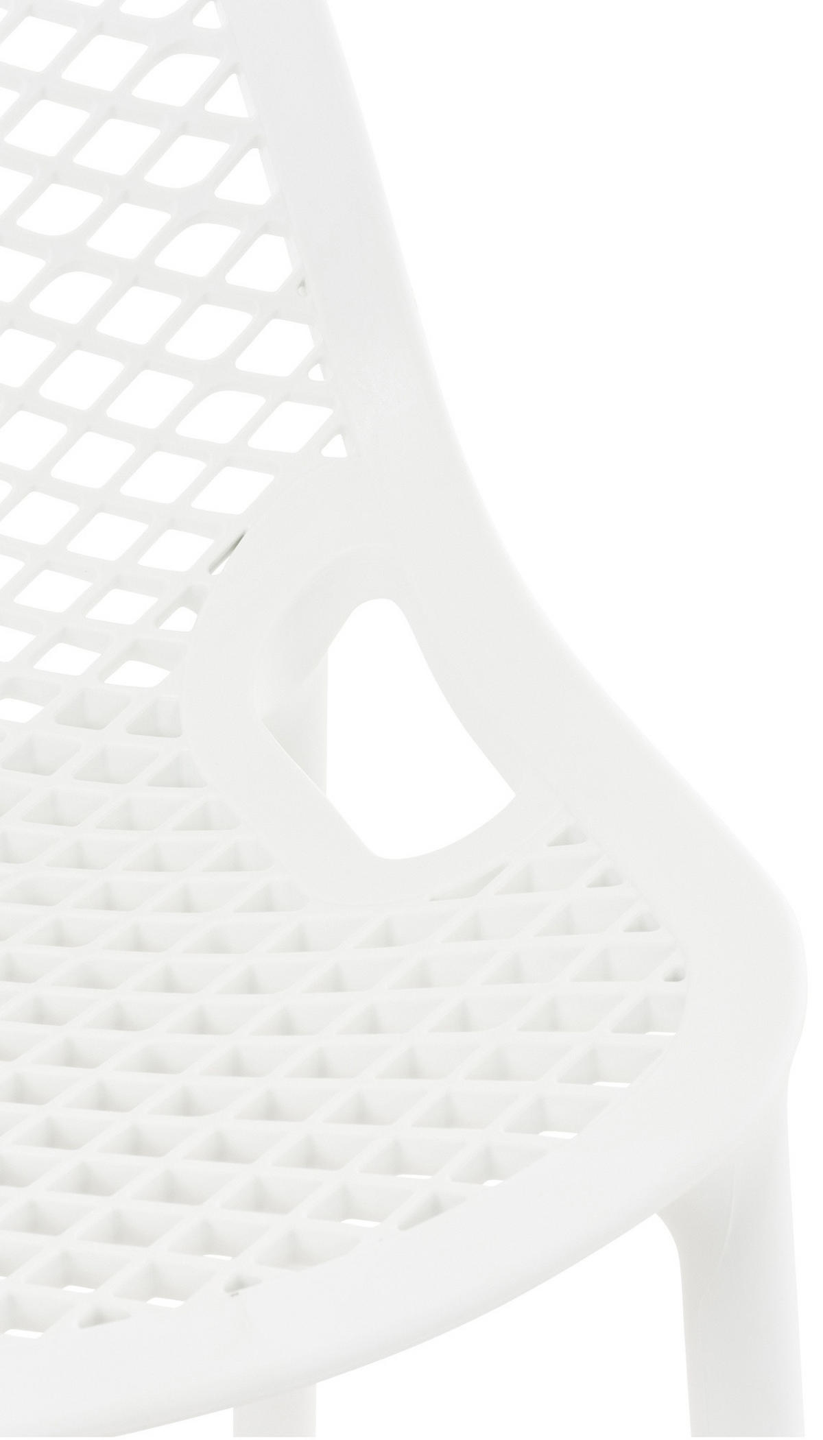 BARHOCKER Kunststoff weiß - Weiß, Kunststoff (45/105/53cm) - CLP