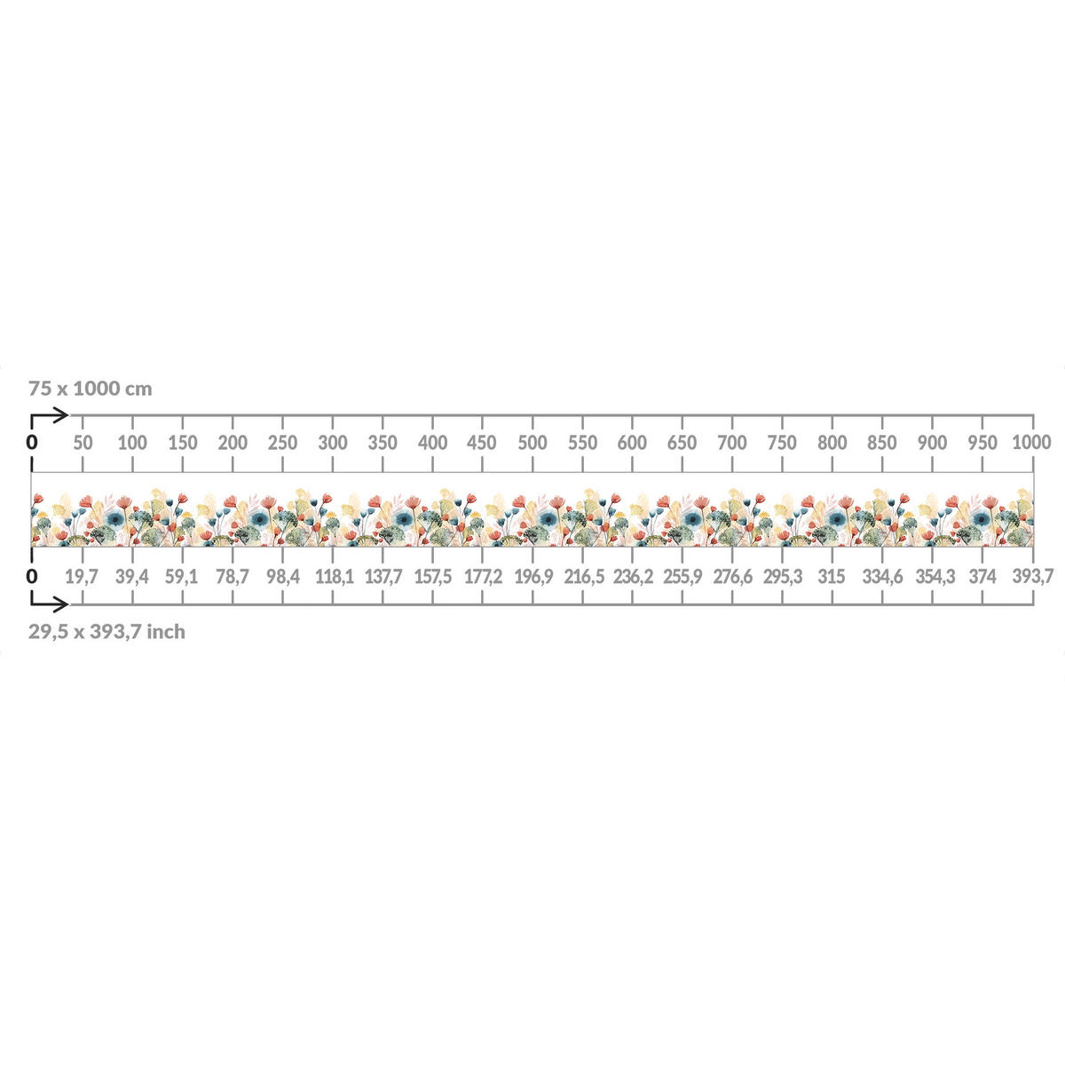 BALKON SICHTSCHUTZ Wildblumen im Sommer III 550/75 cm - Multicolor, Kunststoff (550/75cm) - Bilderwelten