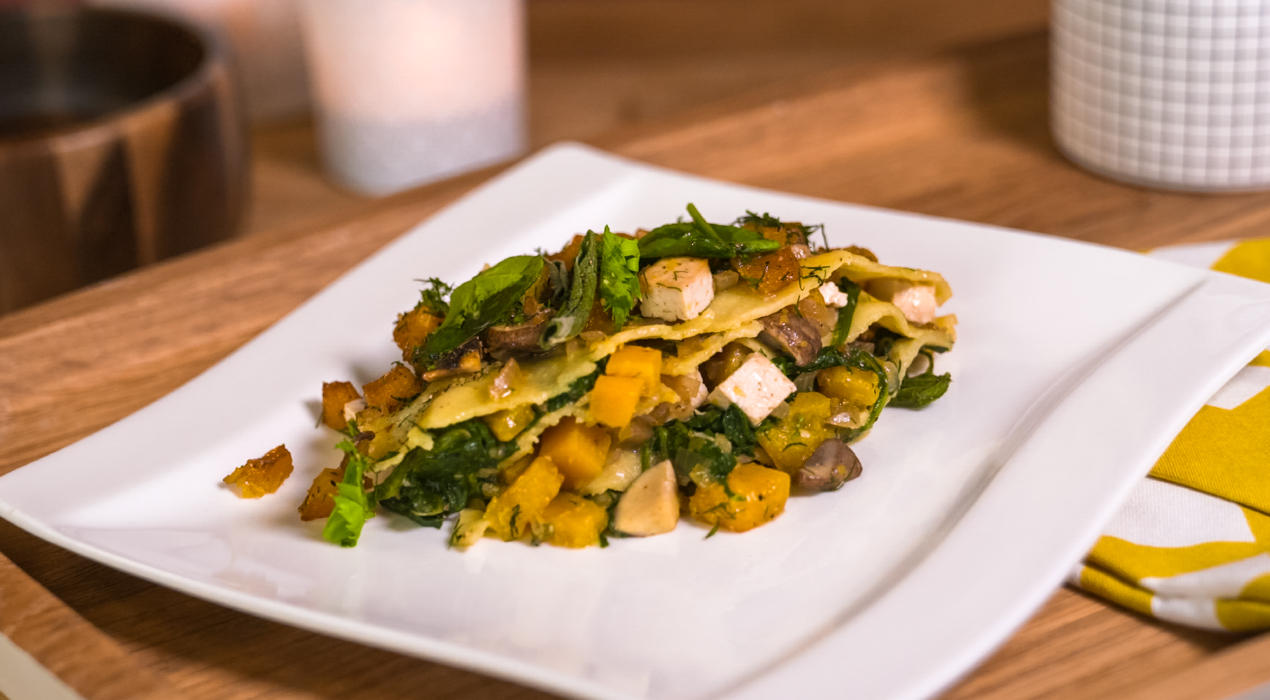 XXXLecker-Vegane-Kuerbislasagne