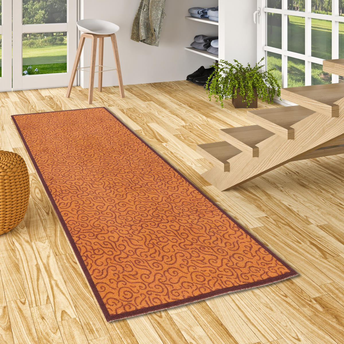 LÄUFER KÜCHENLÄUFER TEPPICH SUPERCLEAN - Cognac, Textil (45/145cm) - Pergamon