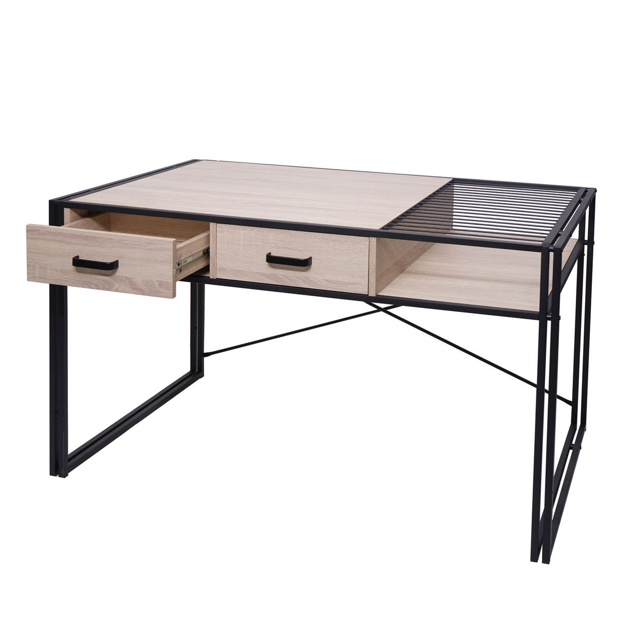 SCHREIBTISCH rechteckig Eiche Dekor - Eichefarben, Holzwerkstoff (76/120/73cm) - MCW