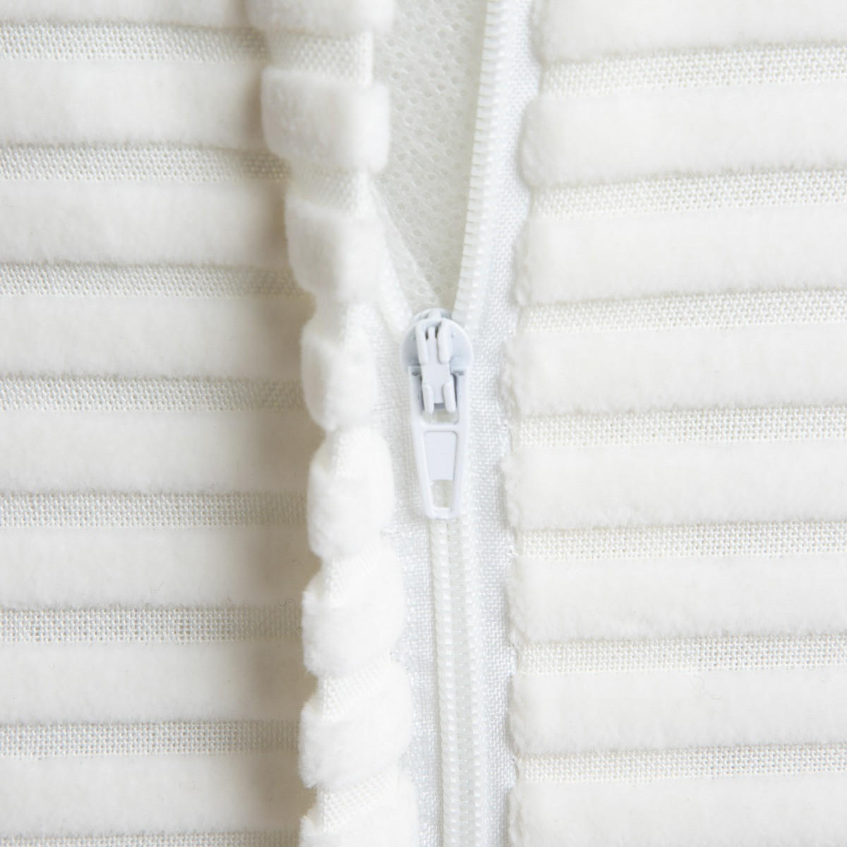 KOPFKISSENBEZUG Samt weiß 45/45 cm - Weiß, Textil (45/45cm) - Homla