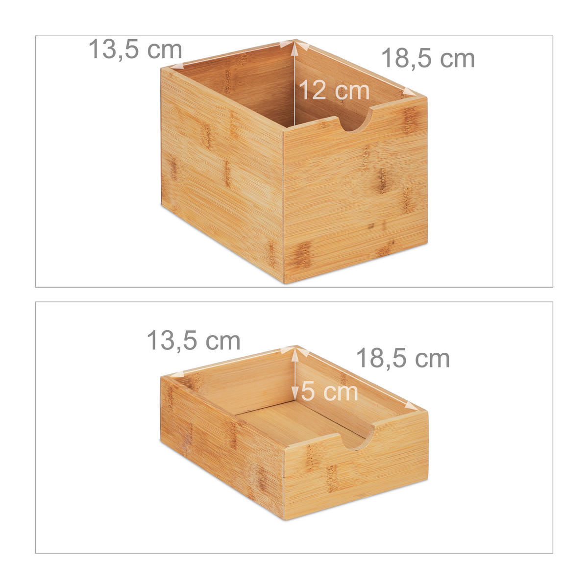 ZÁSUVKOVÝ box - čierna, drevo/kompozitné drevo (17/28/21.5cm) - Relaxdays