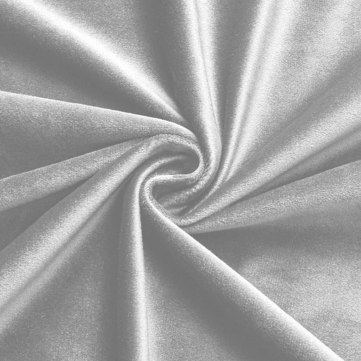 VORHANG Ösen Samt 140/145 cm weiß - Weiß, Textil (140/145cm) - TiborTex