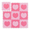 PUZZLEMATTE - Pink/Rosa, Kunststoff (31.5/31.5cm) - Relaxdays