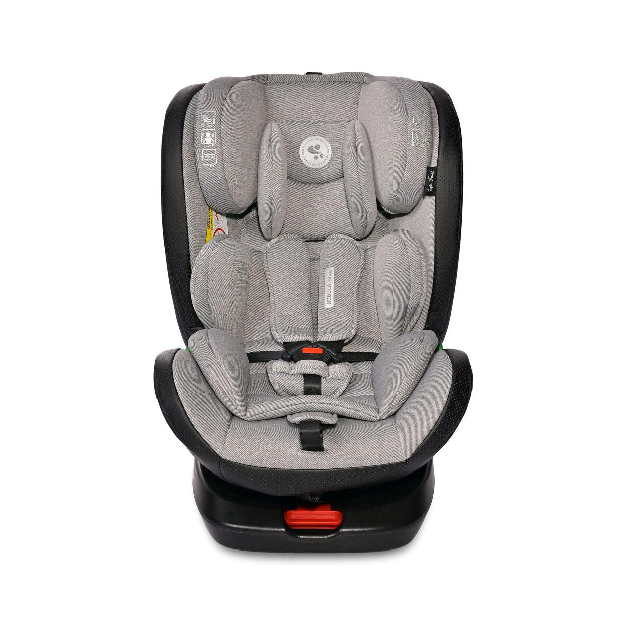 KINDERSITZ i-Size Nebula grau (40-150cm) Isofix, 360° drehbar, verstellbar - Grau, Kunststoff (46/82/53cm) - Lorelli