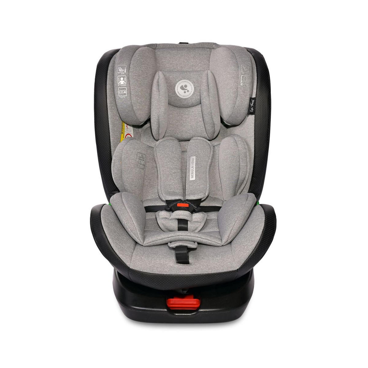 KINDERSITZ i-Size Nebula grau (40-150cm) Isofix, 360° drehbar, verstellbar - Grau, Kunststoff (46/82/53cm) - Lorelli