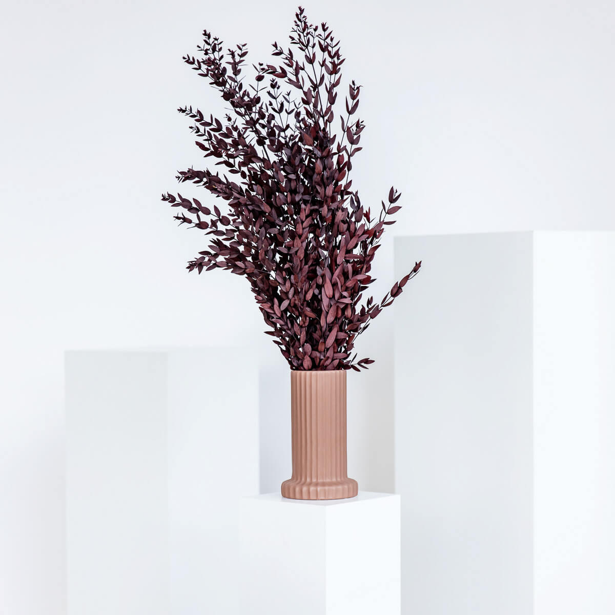 EUKALYPTUS Pavi - der Schicke - rot / 60 cm - Weinrot, Naturmaterialien (60cm) - Lykke & You