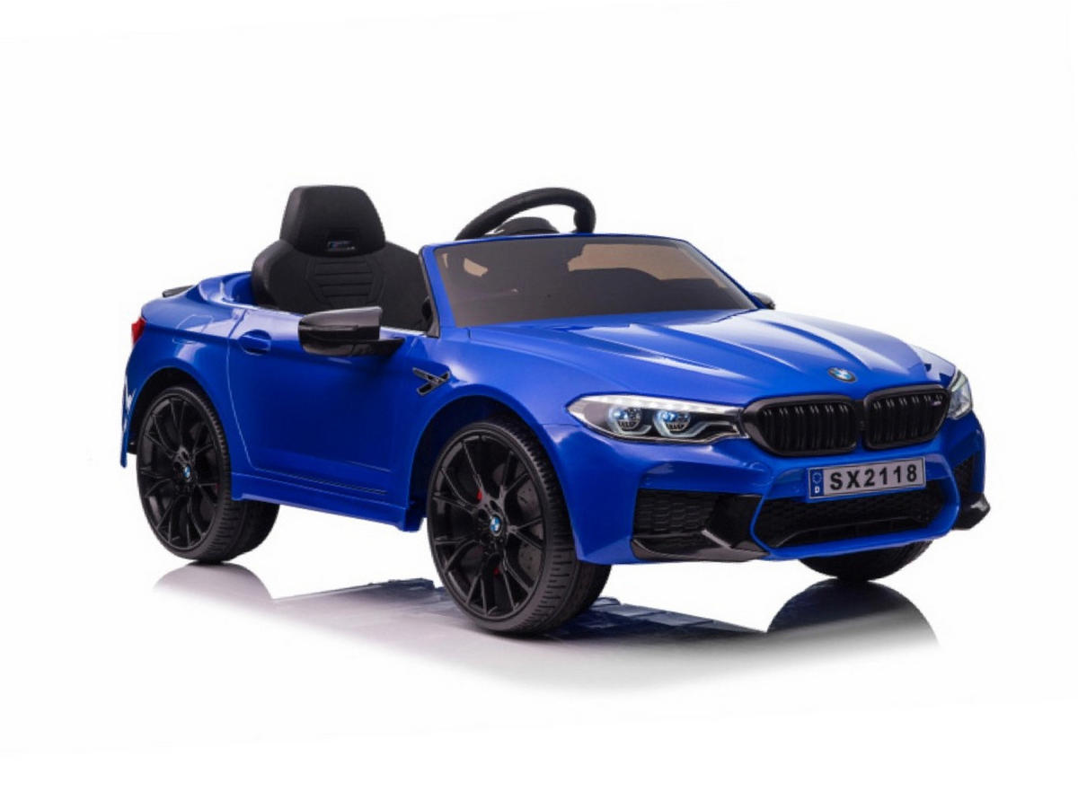 KINDER ELEKTROAUTO BMW M5 Blau - Blau, Kunststoff (124/74/55cm) - TPFLiving